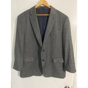 Jos A Bank 1905 blazer sports coat men’s size 48R gray tweed herringbone wool